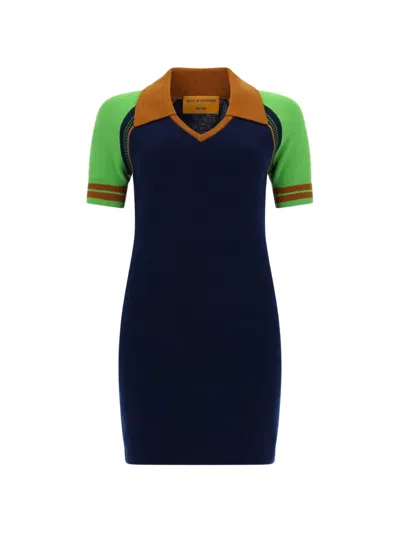 Guest In Residence V-neck Collared Dress In Animal Print