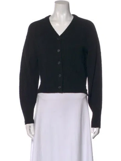 Pre-owned Guest In Residence V-neck Sweater In Black