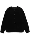 Guest In Residence Womens Black Reversible-design Quilted Cashmere-wool Blend Jacket In Schwarz