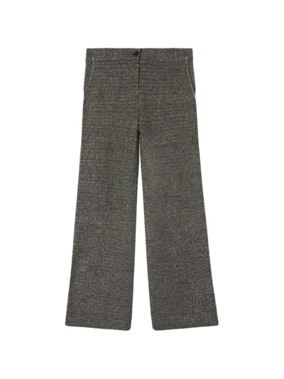 Guest In Residence Waffle Work Knit Trousers In Gray
