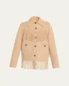 Guest In Residence Women Western Fringed Jacket In Brown