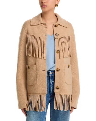 GUEST IN RESIDENCE GUEST IN RESIDENCE WESTERN FRINGE KNIT JACKET