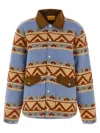 Guest In Residence Western Industry Quilted Wool And Cashmere-blend Jacket In Blue