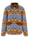Guest In Residence Western Industry Quilted Wool And Cashmere-blend Jacket In Blue