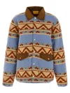Guest In Residence Western Industry Quilted Wool And Cashmere-blend Jacket In Blue