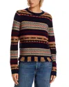 Guest In Residence Western Stripe Crewneck Sweater In Multi
