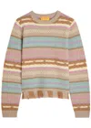 Guest In Residence Western Striped Wool And Cashmere-blend Jumper In Multi
