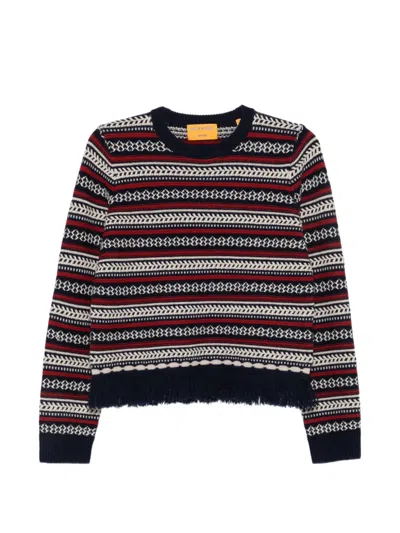 Guest In Residence Western Stripe-knit Sweater In Multi