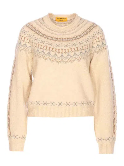Guest In Residence Cloud Chalet Fair Isle Wool And Cashmere-blend Sweater In Nude