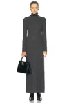 Guest In Residence Turtleneck Maxi Sweater Dress In Charcoal