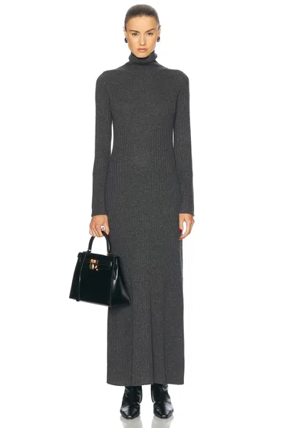 GUEST IN RESIDENCE WIDE RIB CASHMERE TURTLENECK DRESS