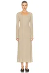 Guest In Residence Wide Rib Dress In Brown