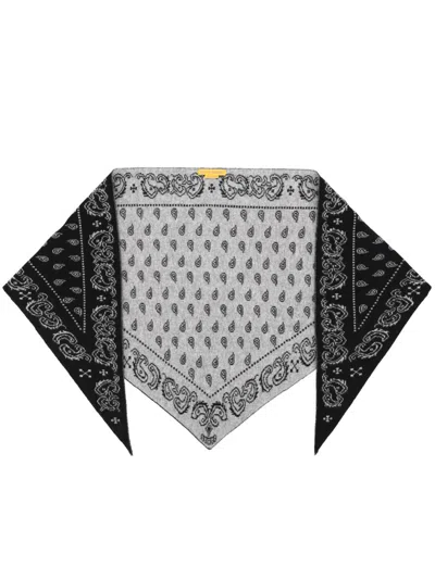 Guest In Residence Wild Rag Cashmere Bandana 162 Cm X 58.4 Cm In Black