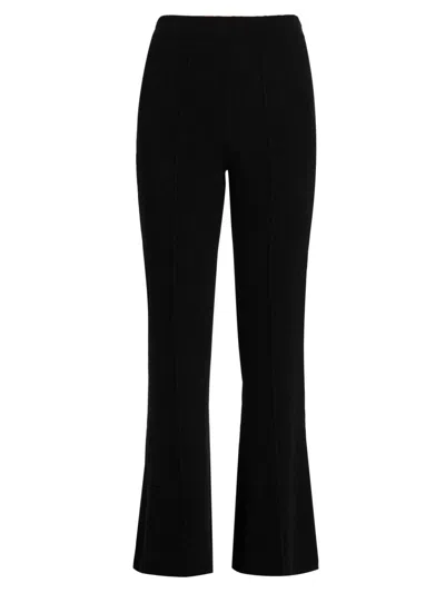 Guest In Residence Women's Boucle-knit Flared Pants In Black
