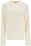 Guest In Residence Cashmere Crewneck Pullover In White