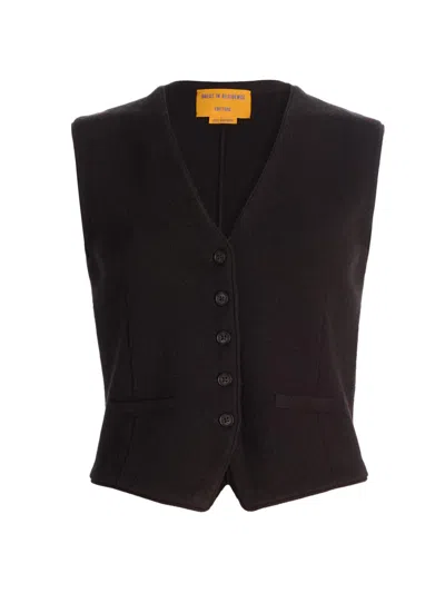 Guest In Residence Tailored Cashmere Vest In Brown