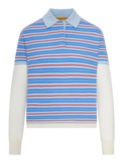 Guest In Residence Women Cashmere Layered Rugby Polo In Multi