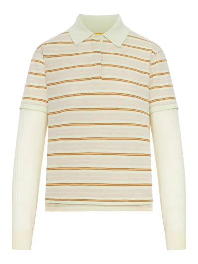 Guest In Residence Women Cashmere Layered Rugby Polo In Multi