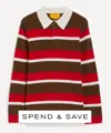 Guest In Residence Women's Cashmere Striped Rugby Shirt