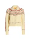 Guest In Residence Cloud Chalet Fair Isle Wool And Cashmere-blend Cardigan