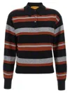 Guest In Residence Collegiate Stripe Polo Shirt In Multi