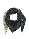 Guest In Residence Paisley-patterned Cashmere Scarf In Blue
