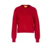 Guest In Residence Crew-neck Cashmere Sweater In Red