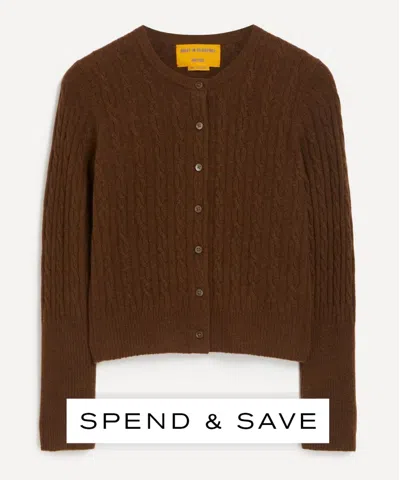 Guest In Residence Women's Jane Cable Cashmere Cardigan