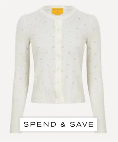 Guest In Residence Women's Jane Pointelle Cashmere Cardigan