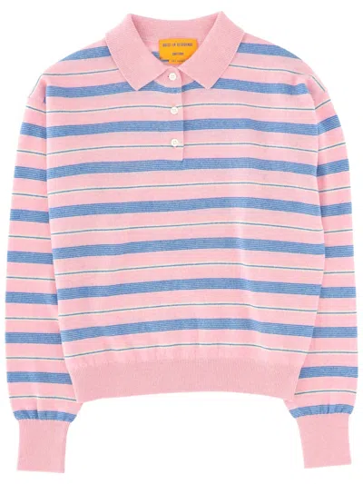 Guest In Residence Cashmere Polo Shirt In Multi