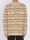 Guest In Residence Plaid Work Shirt And Blouse Yellow In Brown