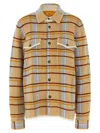 Guest In Residence Plaid Work Shirt And Blouse Yellow In Multi