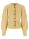 Guest In Residence Sculpted Cardigan In Yellow