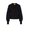 Guest In Residence Raglan-sleeve Cashmere Sweater In Black