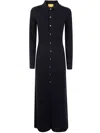 Guest In Residence Button-down Cashmere Dress In Black