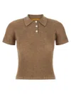 Guest In Residence Shrunken Polo Shirt In White