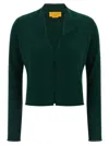 Guest In Residence Stealth Cardigan In Green