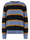 Guest In Residence Striped Crew-neck Sweater In Multi