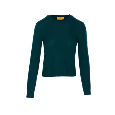 Guest In Residence Crew-neck Cashmere Sweater In Green