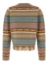 Guest In Residence Western Striped Wool And Cashmere-blend Jumper In Brown