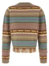 Guest In Residence Western Striped Wool And Cashmere-blend Jumper In Multi