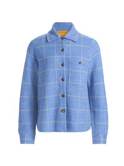 Guest In Residence Dylan Plaid Shirt In Blue