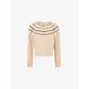 Guest In Residence Womens  Chalet Knitted Wool And Cashmere Jumper In Dune Combo