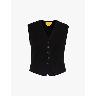 Guest In Residence Black Tailored Vest