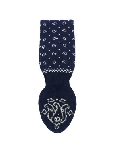 Guest In Residence Wool And Cashmere Scarf In Blue