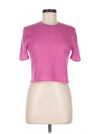 Pre-owned Guest In Residence Wool Cardigan Sweater In Pink