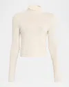 Guest In Residence Wool Cashmere Popcorn Sweater In White