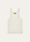 GUEST IN RESIDENCE WOOL CASHMERE RIBBED TANK TOP
