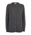 Guest In Residence Wool-cashmere Rossella Cardigan In Grey