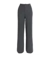 Guest In Residence Wool-cashmere Tailored Trousers In Gray